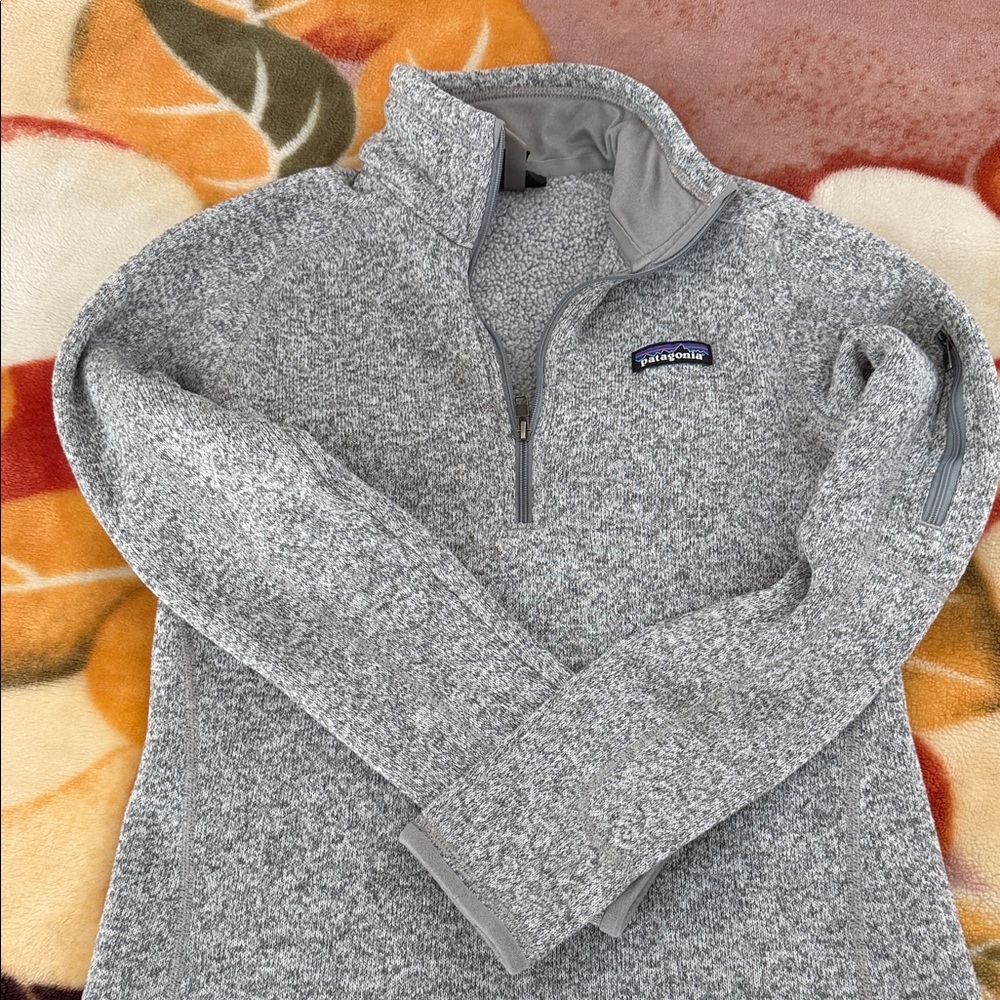 Patagonia Heathered Gray Fleece Pullover